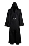 Gothden Jedi-Tunika-Kostüm Kapuzenmantel Ritter komplettes Set Halloween Cosplay Maskerade Party-Kostüm