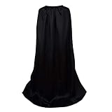 Gothden Langer Umhang für Erwachsene, Unisex, für Weihnachten, Halloween, Cosplay, Kostümparty, Schwarz, XL