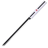 Mini Katana Sasuke Uchiha Weiß/Schwarz - Samurai Schwert - Ninja Cosplay Fasching Kostüm Deko Training Rollenspiele Sammler Outdoor Freizeit Hobby