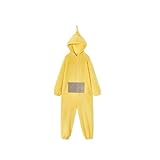 cutecool Pyjama Damen Warm Teletubbies Erwachsene Onesie Pyjamas Unisex Tier One-Piece Kostüm Cosplay Homewear Nachtwäsche Party-Gelb-XL…