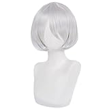 HIROAKIYA 2B Wig, 2B Cosplay Wig with Wig Cap for NieR Automata Cosplay