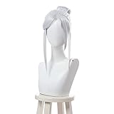 Valorant Jett Cosplay Perücke Silbrig Weiß Cosplay Perücken Halloween Wärme Beständig Synthetische Haar