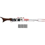 NERF Star Wars Amban Phase-Pulse Blaster, The Mandalorian, Fernrohr mit beleuchteter Linse, 10 Darts, Blaster-Geräusche, 127,5 cm lang