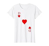 Spielkarte Herz Dame Königin Queen Fasching Karneval Kostüm T-Shirt