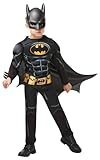 Rubie's 3300002 Black Core Batman Deluxe - Child Kostüm, schwarz, S Halloween