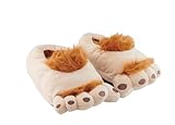 United Labels Hausschuhe 3D Halflinger Füße Hobbit Slipper Plüsch Pantoffeln (41/43 EU, numeric_41)