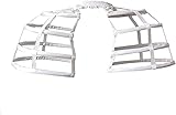 Linghe viktorianischer Petticoat Gothic Steampunk Rüschen Damen Victorian Bustle Cage Hoop Rock Cage Rock für Damen (Weiß)