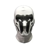 SINSEN Watchmen Rorschach Maske - Digitaldruck Kopfbedeckung - Vollkopf Maske - Cosplay Halloween Kostüm Requisiten - Unisex für alle Altersgruppen