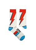 David Bowie Socken-Kollektion – Blackstar, Aladdin Sane, Let's Dance– Geschenke für Rock Fans, Baumwollsocken, 2 Größen, 36-40 und 41-46