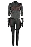 YANVS Halloween Cosplay Kostüm Damen Jumpsuit Vintage Weste und Zubehör Assassinen Kostüm Set