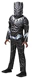 Rubies-Luxe Black Panther Kostüm, Jungen, I-640909M, Größe M, 5-6 Jahre Halloween