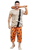 Arvilhill Herren Halloween Bamm Cartoon Kostüm Feuersteine Familie Party Shirt & Short Set mit Baumwollknochen L