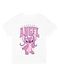 Disney Stitch T-Shirt | Stitch Kleidung Mädchen | T Shirt Mädchen | Weiß 152