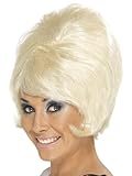 Smiffys Damen 60er Jahre Kurze Bienenstock Perücke mit Pony, Blond, One Size, 42273
