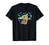 Star Wars The Mandalorian The Child with Blue Butterflies T-Shirt