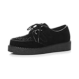 Ajvani Herren Flach Plateau Keil Schnüren Gothic Punk Leisetreter Creepers Größe 12 46