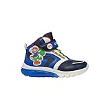 Geox J CIBERDRON Boy J Sneaker, Navy/ROYAL, 30 EU