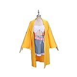 Angie Yonaga Cosplay Kostüm Kleid Gelber Umhang Rock Outfit Komplettset Halloween,S-Yellow