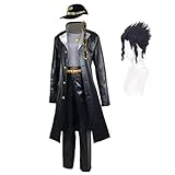Higashikata Josuke/Enrico Pucci/Kujo Jotaro Cosplay-Kostüm, Anime-Cosplay-Outfits, Anzüge, komplettes Set von Verkleidungen, Uniform, Halloween, Karneval, Party, Kostümzubehör (Kujo Jotaro mit