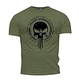 Quaint Point Militaria Punisher Herren T-Shirt KDA80 (XXL)