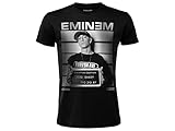Crazy For Rock Eminem T-Shirt. Rapper Marshall Bruce Mathers III. Offizielles Hip Hop Shirt. Unisex. Erwachsener Junge., Schwarz, L