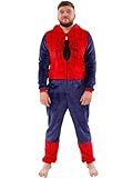 Marvel Onesies für Herren | Manner Spiderman Onesie | Spider-Man Kostüm Erwachsene | Offizielles Spiderman Merchandise | Mittel