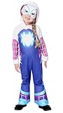 Rubies Ghost Spider Glow in Dark Preschool Kostüm für Mädchen, Jumpsuit, Stiefelüberzug und Maske, offizielles Marvel-Kostüm für Karneval, Weihnachten, Geburtstag, Party und Halloween.