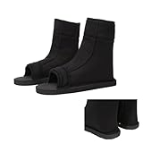 TYRHDJZQ Anime Cosplay Schwarze Schuhe Erwachsene Zubehör Schuhe Halloween Zubehör (EUR 42#)