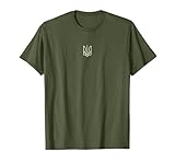Ukraine Armee Dreizack Symbol Mittelukrainisch Zelensky Grün T-Shirt