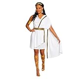 Morph Costumes Griechische Göttin Kostüm Damen, Römische Göttin Kostüm Damen, ägyptische Göttin Kostüm Damen, Kostüm Römerin Damen, Toga Kostüm Damen, Karneval Kostüm Römerin, M
