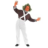 Fun Shack Braunes Fabrik Arbeiter Kostüm Kinder, Verkleidung Jungs, Karneval Kostüme für Jungen XL