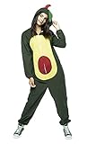 Rubies Avocado-Kostüm für Erwachsene, Unisex, Einheitsgröße, Jumpsuit mit Kapuze, original Halloween, Karneval, Party, Junggesellenabschied, Cosplay und Geburtstag.