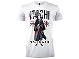 Difuzed T-Shirt Naruto Itachi Uchiha Offizielles T-Shirt Unisex Weiß Erwachsene Jungen, Weiß, XX-Small