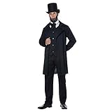 California Costumes Abraham Lincoln Kostüm für Erwachsene, schwarz, Medium