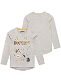 Harry Potter Mädchen Hogwarts Langarm Shirt Grau 140