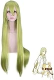 Wig Anime Cosplay Lancer Enkidu Cosplay Perücke grün Enkidu lange gerade grüne synthetische Haare Party gemeinsame Cosplay Perücken Enkidu Perücke + Perückenkappe