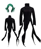 MANMICOS US-Größe Anime Tatsumaki Cosplay Kostüme Damen Schwarz Schlitz Rock Anzug (groß)