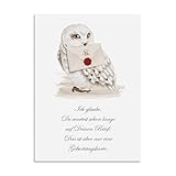 Nastami Geburtstagskarte lustige Karte Geburtstag Geschenk Freunde (Brief Hogwarts)