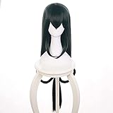 My Hero Academia Cosplay Amanai Tsuyu asui Perücke Anime Black Cosplay Perücke für Halloween, Party, Hochzeiten mit gratis Perückenkappe
