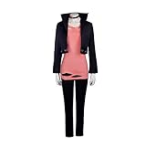 Anime Jiro Kyoka Cosplay Kostüm Halloween Mantel Futter Hose 3-teiliges Set,M-Set