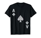 Pik Ass Spielkarte Poker Kostüm Karneval Fasching Karte Fun T-Shirt