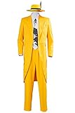 Jim-Kostüm für Herren, Cosplay, Langer Anzug, Halloween, stilvolles Outfit, gelb, Large