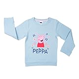 United Labels Peppa Wutz Pullover für Mädchen - Kinder Sweatshirt Oberteil Blau (as3, Numeric, Numeric_110, Numeric_116, Regular, 110-116)