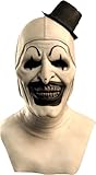 Fehodun Art the Clown Maske Terrifier Killer Clown Maske Scary Halloween Joker Maske Creepy Cosplay Kostüm Maske Horror Blutige Requisiten für Erwachsene