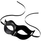 Toddmomy 1pcs 1 Stück Venezianische Masken, Schwarze Herren-Maskerade-Maske Vintage Maske FüR Maskenball Herren Für Mottoparty Halloween-Party