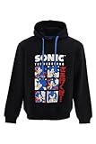 Sonic The Hedgehog Sweatshirt für Herren, Klassischer Sonic der Igel Design Pullover, Kapuzenpullover, Geschenk für Männer und Jugendliche (XL)