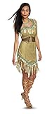 Disguise Disney Pocahontas Deluxe-Kostüm für Erwachsene, Mehrfarbig/Meereswellen (Ocean Tides), L (12-14)
