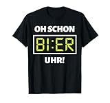 Bier Uhr Lustiges Mallorca Party Alkohol Bier Saufen Suff T-Shirt