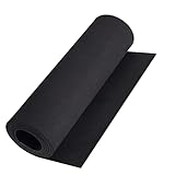 MEARCOOH Schwarze 3mm Roll Eva Schaumstoff, 35.5cm*150cm Cosplay großes Eva Foam, 1PCS Eva Moosgummi Dichte 86kg/m3 für Cosplay Kostüm, Basteln, DIY Projekte (Schwarz 3mm)