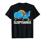Sleepysaurus Schlafshirt Schlafanzug Nachthemd Dinosaurier T-Shirt